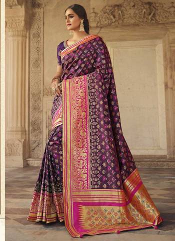 For A Beautiful Look,Grab These Saree in Fine Colored Pair With Blouse.These Saree Are Silk And Blouse Are Fabricated On Art Silk.its Beautified With Wevon Jari Designer With Embroidery Work.