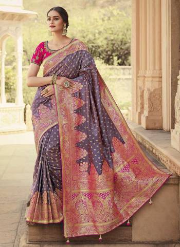 For A Beautiful Look,Grab These Saree in Fine Colored Pair With Blouse.These Saree Are Silk And Blouse Are Fabricated On Art Silk.its Beautified With Wevon Jari Designer With Embroidery Work.