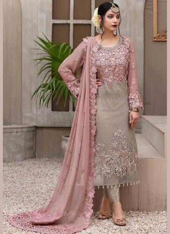 Attrective This Pakistani Salwar Suit Are Fine Color.This Top is Faux Georgette And Bottom Are Santoon With Dupatta Are Faux Georgette Fabricated With Heavy Sequance,Thread Embroidery Work.