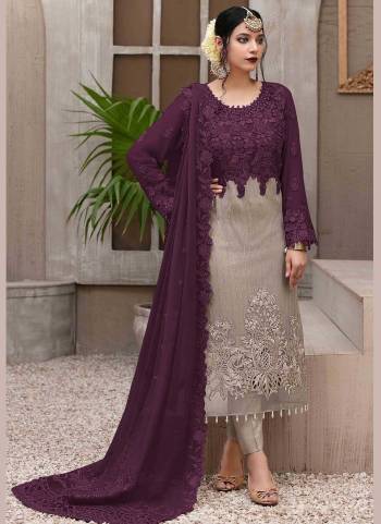 Attrective This Pakistani Salwar Suit Are Fine Color.This Top is Faux Georgette And Bottom Are Santoon With Dupatta Are Faux Georgette Fabricated With Heavy Sequance,Thread Embroidery Work.