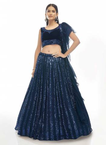 You Will Definitely Earn Lots Of Compliments Wearing This Heavy Designer Lehenga Choli In All Over Color. Its Pretty Blouse, Lehenga and Dupatta Are Fabricated On Fine Beautified with Embroidery Work. Buy This Elegant Peice Now.