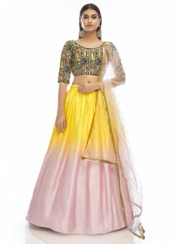 You Will Definitely Earn Lots Of Compliments Wearing This Heavy Designer Lehenga Choli In All Over Color. Its Pretty Blouse, Lehenga and Dupatta Are Fabricated On Fine Beautified with Embroidery Work. Buy This Elegant Peice Now.