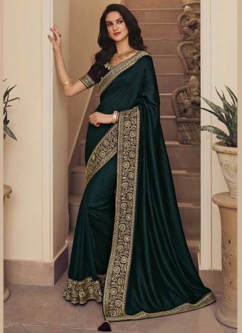 Grab These Beautiful Colored Saree Pair With Blouse.These Saree Is Fabricated On Vichitra Silk Pair With Phantom Silk Blouse.Its Beautified With Jari Embroidery Work.