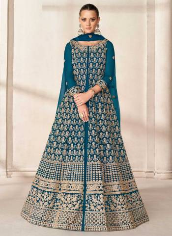 For A Beautiful Look,Grab These Anarkali Suit in All Over Fine Colored Pair With Bottom And Dupatta.These Top And Dupatta Are Fabricated On Butterfly Net Pair With Santoon Bottom.Its Beautified With Heavy Coading,Sequance Embroidery,Hand Work.