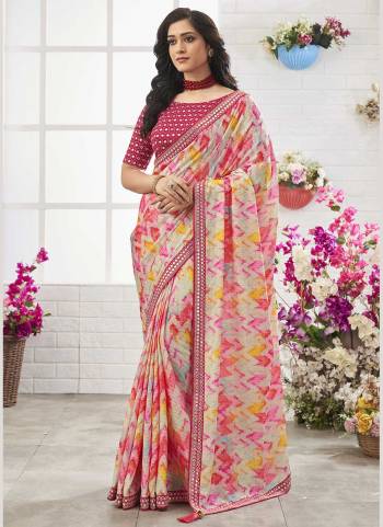 For A Beautiful Look,Grab These Saree in Fine Colored Pair With Blouse.These Saree is Fabricated On Chinon Pair With Phantom Silk Blouse.Its Beautified With Designer Work.