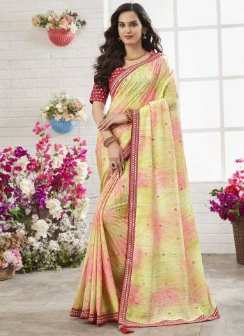 For A Beautiful Look,Grab These Saree in Fine Colored Pair With Blouse.These Saree is Fabricated On Chinon Pair With Phantom Silk Blouse.Its Beautified With Designer Work.