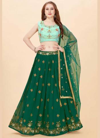 For A Designer Look,Grab These Fine Colored Lehenga Choli Pair With Designer Blouse And Dupatta.Its Come With Heavy Designer Work.Buy Now