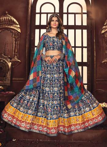 Grab These Traditional Wear Lehenga Choli in All Over Fine Colored Pair With Fancy Blouse And Dupatta.These Lehenga And Blouse Are Fabricated On Cotton Satin Pair With Cotton Satin Dupatta.its Beautified With Designer Printed Work.