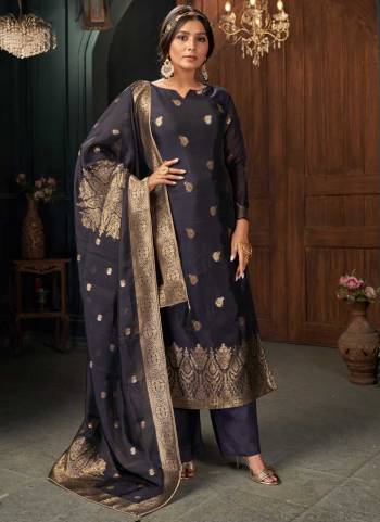 For A Different Look,Grab These Plazzo Suit in All Over Fine Colored Pair With Bottom And Dupatta.These Top And Bottom Are Fabricated On Viscose Silk Pair With Viscose Silk Dupatta.its Beautified With Heavy Wevon Designer Work.