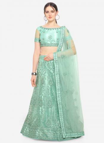 Grab These Fine Colored Semi Stiched Lehenga Choli Pair With Designer Blouse And Dupatta.These Lehenga And Blouse Are Fabricated On Net Pair With Net Dupatta.Its Beautified With Heavy Designer Embroidery Work.