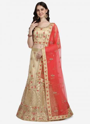 Grab These Fine Colored Semi Stiched Lehenga Choli Pair With Designer Blouse And Dupatta.These Lehenga And Blouse Are Fabricated On Net Pair With Net Dupatta.Its Beautified With Heavy Designer Embroidery Work.