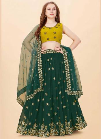 Grab These lehenga Choli in Fine Colored Pair With Blouse And Dupatta.These Blouse is Fabricated On Banglori Satin Pair With Georgette Lehenga And Net Dupatta.Its Beautified With Designer Embroidery,Hand Work.