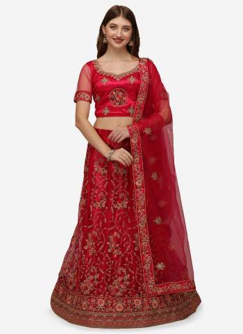 Grab These Fine Colored Semi Stiched Lehenga Choli Pair With Designer Blouse And Dupatta.These Lehenga And Blouse Are Fabricated On Net Pair With Net Dupatta.Its Beautified With Heavy Designer Embroidery Work.