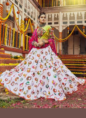 Grab These Traditional Lehenga in Fine Colored Pair With Blouse And Dupatta.These Lehenga Is Fabricated On Muslin Cotton Pair With Muslin Cotton Blouse And Cotton Dupatta.Its Beautified With Digital Printed,Designer Embroidery Work.