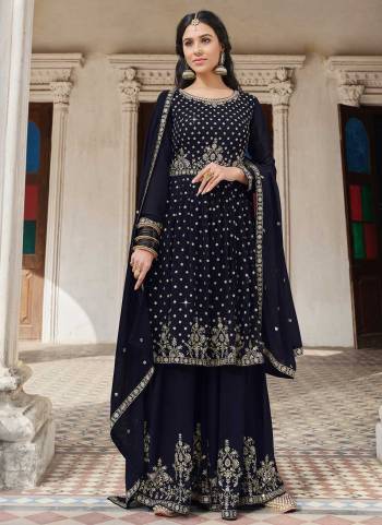 Grab These Suit in All Over Fine Colored Pair With Bottom And Dupatta.These Top And Bottom Are Fabricated On Faux Georgette Pair With Faux Georgette Dupatta.Its Beautified With Heavy Designer Embroidery Work.