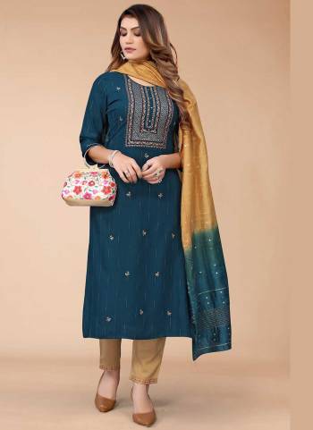 For A Beautiful Look,Grab These Readymade Suit in All Over Fine Colored Pair With Bottom And Dupatta.These Top And Bottom Viscose Rayon Pair With Poly Chiffon Dupatta.Its Beautified With Designer Embroidery Work.