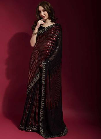 For A Casual Wear,Grab These Saree in All Over Fine Colored Pair With Blouse.These Saree is Fabricated On Georgette Pair With Satin Banglori Silk Blouse.Its Beautified With Designer Sequance Embroidery Work.