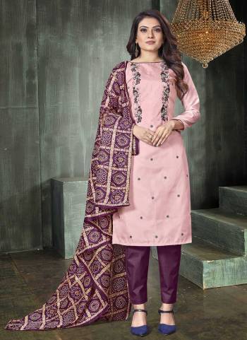 For A Casual Wear,Grab These Suit in Fine Colored Pair With Bottom And Dupatta.These Top Is Fabricated On Parampara Silk Pair With Cotton Bottom And Xhinon Dupatta.Its Beautified With Designer Embroidery And Printed Work.