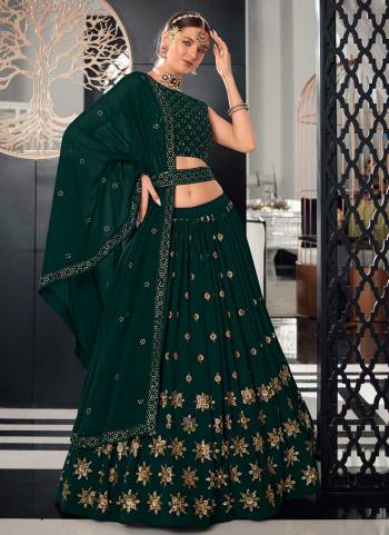 For A Designer Look,Grab These Lehenga in All Over Fine Colored Pair With Designer Blouse And Dupatta.These Lehenga And Blouse Are Fabricated On Georgette Pair With Georgette Dupatta.Its Beautified With Heavy Thread,Sequance Embroidery Work.