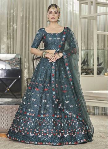 Grab These Designer Looking Leheng Choli in Fine Colored Pair With Blouse And Dupatta.These Lehenga And Blouse Are Fabricated On Silk Pair With Net Dupatta.Its Beautified With Heavy Thread,Sequance Embroidery Work.