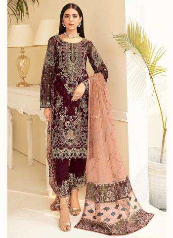 For A Beautiful Look,Grab These Suit in Fine Colored Pair With Bottom And Dupatta.These Top Is Fabricated On Faux Georgette Pair With Santoon Bottom And Butterfly Net Dupatta.Its Beautified With Heavy Designer Embroidery Work.