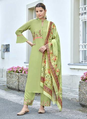 Grab These Readymade Suit in Fine Colored Pair With Bottom And Dupatta.These Top And Bottom Are Fabricated On Rayon PairWith Muslin Dupatta.Its Beautified With Thread Embroidery Work,Digital Printed Work.