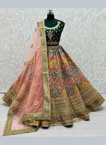 Grab These Heavy Designer Lehenga Choli in Fine Colored Pair With Blouse And Dupatta.These Blouse And Lehenga Are Fabricated On Velvet Pair With Soft Net Dupatta.Its Beautified With Heavy Designer Work.