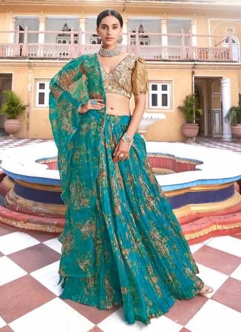 For A Designer Look,Grab These Designer Lehenga Choli in Fine Colored Pair With Blouse And Dupatta.These Lehenga And Blouse Are Fabricated On Organza Pair With Banglori Silk Blouse.Its Beautified With Designer Printed,Embroidery Work.