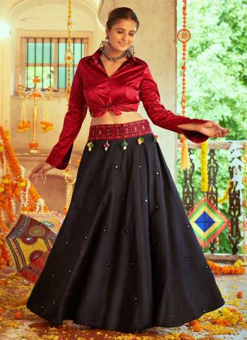 For A Beautiful Looking Skirt And Top in Fine Colored.These Top is Fabricated On Gajji Silk Pair With Cotton Skirt.Its Beautified With Printed,Embroidery Work.