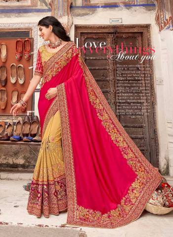 For A Designer Look,Grab These Saree in Fine Colored Pair With Blouse.These Saree And Bloues Are Fabricated On Art Silk.Its Beautified With Heavy Designer Thread Embroidery Work.