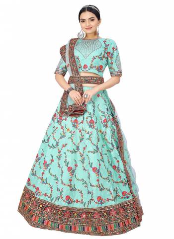 Grab These Designer Lehenga in Fine Colored Pair With Blouse And Dupatta.These Blouse And Lehenga Are Fabricated On Silk Pair With Net Dupatta.Its Beautified With Designer Thread,Sequance Embroidery Work.