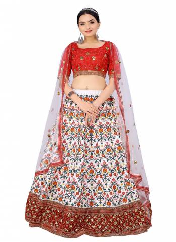 Grab These Designer Lehenga in Fine Colored Pair With Blouse And Dupatta.These Blouse And Lehenga Are Fabricated On Art Silk Pair With Net Dupatta.Its Beautified With Designer Thread,Sequance Embroidery Work.