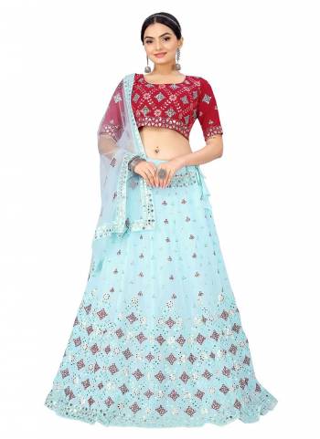 Grab These Designer Lehenga Choli in Fine Colored Pair With Blouse And Dupatta.These Lehenga And Blouse Are Fabricated On Georgette Pair With Net Blouse.Its Beautified With Gota Patti,Thread,Sequance Embroidery Work.