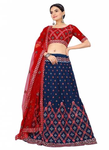 Grab These Designer Lehenga Choli in Fine Colored Pair With Blouse And Dupatta.These Lehenga And Blouse Are Fabricated On Georgette Pair With Net Blouse.Its Beautified With Gota Patti,Thread,Sequance Embroidery Work.