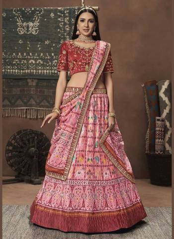 Grab These Designer Lehenga in Fine Colored Pair With Blouse And Dupatta.These Lehenga And Dupatta Are Fabricated On Rayon Pair With Phantom Silk Blouse.Its Beautified With Heav Designer Work.