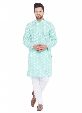 Grab These Festive Wear Kurta Paijama in Fine Colored.These kurta And Bottom Are Fabricated On Cotton.Its Beautified With Lukhnavi Embroidery Work.