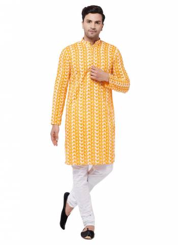 Grab These Festive Wear Kurta Paijama in Fine Colored.These kurta And Bottom Are Fabricated On Cotton.Its Beautified With Lukhnavi Embroidery Work.