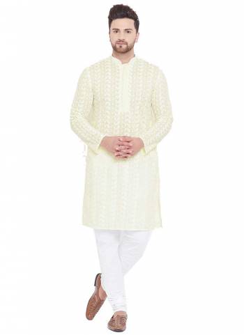 Grab These Festive Wear Kurta Paijama in Fine Colored.These kurta And Bottom Are Fabricated On Cotton.Its Beautified With Lukhnavi Embroidery Work.