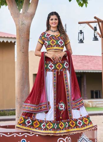 Grab These Traditional Lehenga Choli in Fine Colored Pair With Blouse And Dupatta.These Lehenga is Fabricated On Cotton Pair With Banglori,Cotton Blouse And Nazmin Dupatta.Its Beautified With Designer Real Mirror Embroidery Work.