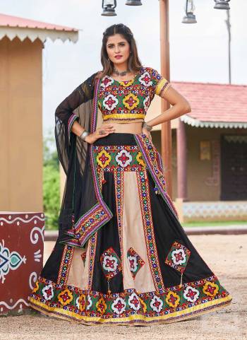 Grab These Traditional Lehenga Choli in Fine Colored Pair With Blouse And Dupatta.These Lehenga is Fabricated On Cotton Pair With Banglori,Cotton Blouse And Nazmin Dupatta.Its Beautified With Designer Real Mirror Embroidery Work.