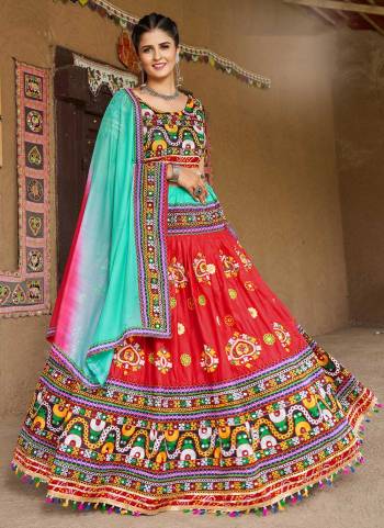 Grab These Traditional Lehenga Choli in Fine Colored Pair With Blouse And Dupatta.These Lehenga is Fabricated On Cotton Pair With Banglori,Cotton Blouse And Nazmin Dupatta.Its Beautified With Designer Real Mirror Embroidery Work.