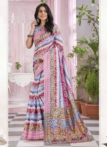 Grab These Saree in Fine Colored Pair With Blouse.These Lehenga And Blouse Are Fabricated On Georgette Brasso.Its Beautified With Hand Carved Burnouts Brasso,Printed Work.