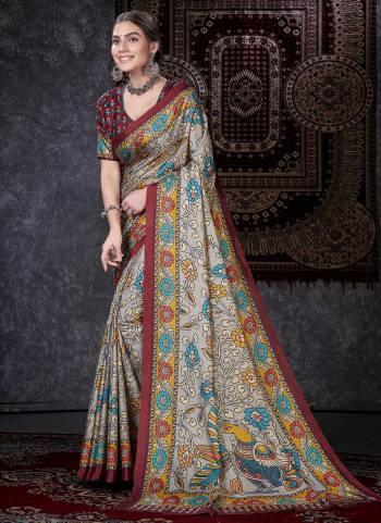 Grab These Saree in Fine Colored Pair With Blouse.These Saree And Blouse Are Fabricated On Tussar Soft Silk.Its Beautified With Fancy Designer Printed Work.