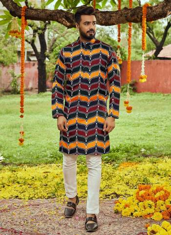 Grab These Navratri Kurta in fine Colored.These Kurta Is Fabricate On Gajji Silk.Its Beautified With Designer Printed Embroidery Work.