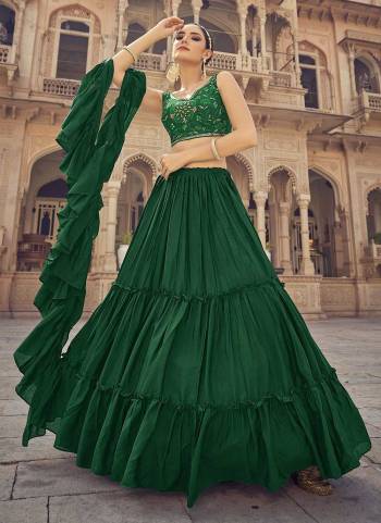 Grab These Beautiful Colored Lehenga Choli in Fine Colored Pair With Blouse And Dupatta.These Lehenga And Dupatta Are Fabricated On Chinon Pair With Art Silk.Its Beautified With Designer Thread,Mirror Embroidery Work.