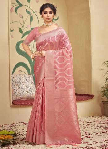 Grab These Saree in Fine Colored Pair With Blouse.These Saree and Blouse Are Fabricated On Organza.Its Beautified With Heavy Wevon Designer Work .