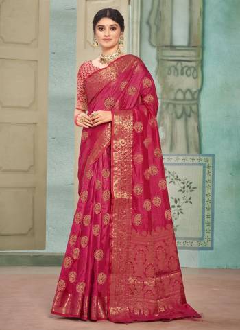 Looking These Saree in Fine Colored Pair With Blouse.These Saree and Blouse Are Fabricated On Cotton Silk.Its Beautified With Heavy Wevon Designer Work .