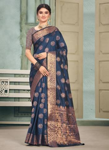 Looking These Saree in Fine Colored Pair With Blouse.These Saree and Blouse Are Fabricated On Cotton Silk.Its Beautified With Heavy Wevon Designer Work .