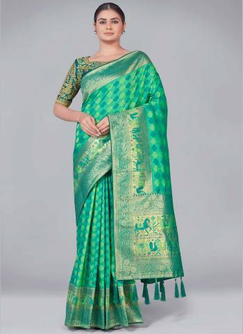 Grab These Festive Wear Saree in Fine Colored Pair With Blouse.These Saree And Blouse Are Fabricated On Banarasi Silk.Its Beautified With Wevon Designer,Embroidery Work.