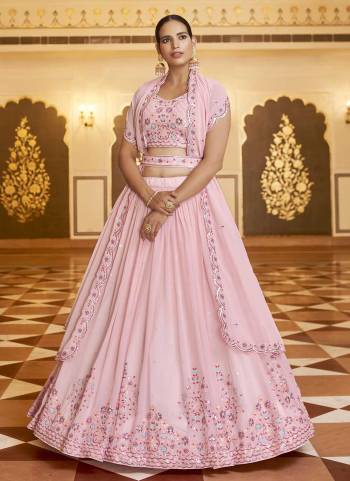 Grab These Beautiful Colored Lehenga Choli.These Leheng and Blouse Are Fabricated On Georgette Pair With Georgette Dupatta.Its Beautified With Heavy Thread,Sequance Embroidery Work.